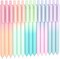 15-Piece Retractable Gel Pens, 0.5mm Fine Point, Black Ink for Journaling & Notes